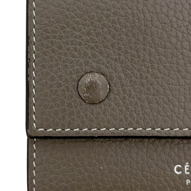 Celine Trifold Wallet Small Trifold Wallet Gray
