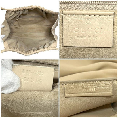 Gucci Tote Bag Beige 100015 8003754970 Excellent Condition