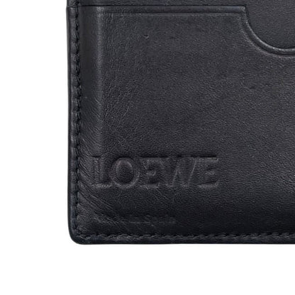 Loewe Bifold Long Wallet In Navy Linen Anagram 101.88.978