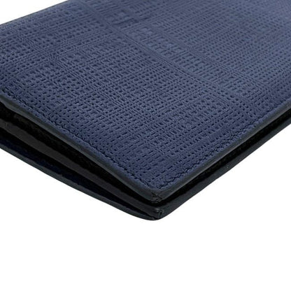 Loewe Bifold Long Wallet In Navy Linen Anagram 101.88.978