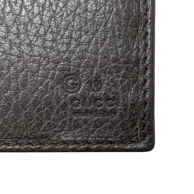 Gucci Trifold Wallet Brown Interlocking 449344 Excellent Condition Billing