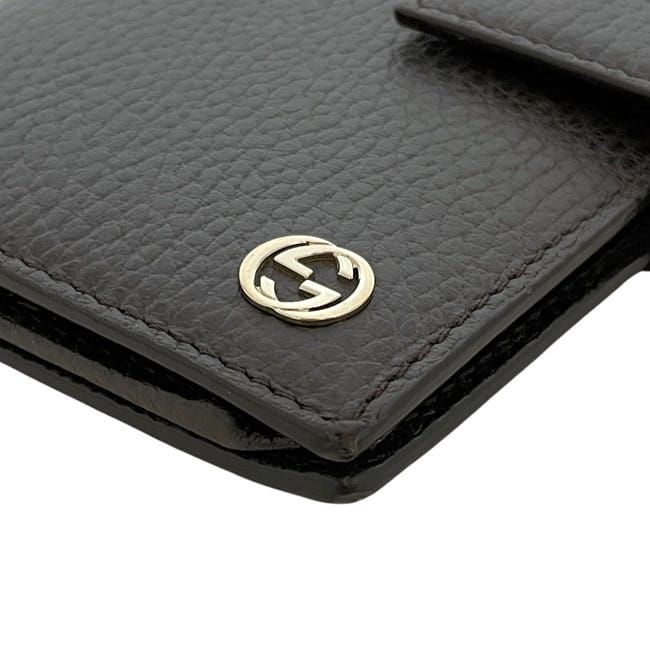Gucci Trifold Wallet Brown Interlocking 449344 Excellent Condition Billing