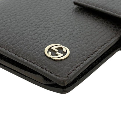 Gucci Trifold Wallet Brown Interlocking 449344 Excellent Condition Billing