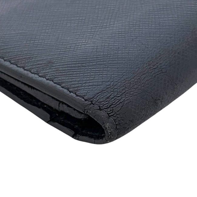Prada Bifold Long Wallet Navy 2mv836 Excellent Condition Wallet Saffiano