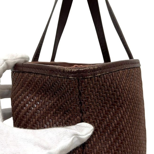 Hermes Tote Bag Amedaba Diago GM Brown Excellent Condition Preowned Leather