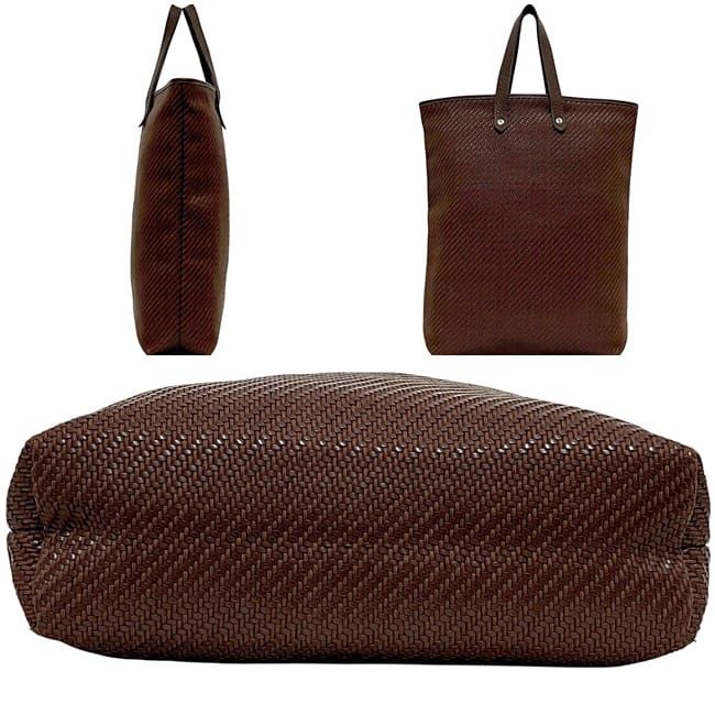 Hermes Tote Bag Amedaba Diago GM Brown Excellent Condition Preowned Leather