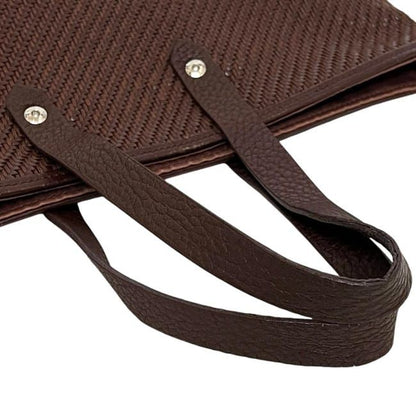 Hermes Tote Bag Amedaba Diago GM Brown Excellent Condition Preowned Leather