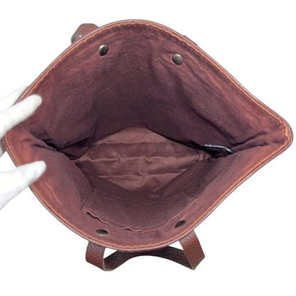 Hermes Tote Bag Amedaba Diago GM Brown Excellent Condition Preowned Leather