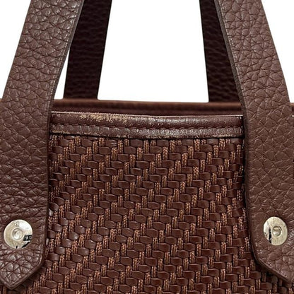 Hermes Tote Bag Amedaba Diago GM Brown Excellent Condition Preowned Leather