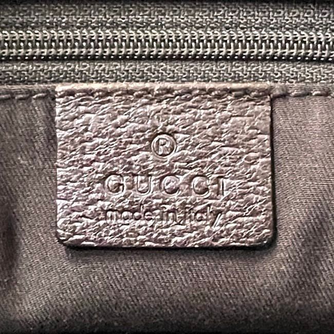 Gucci Mini Handbag Beige Brown 120844 Excellent Condition Canvas