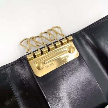 Gucci Horsebit Suede Black Key Case 0330416