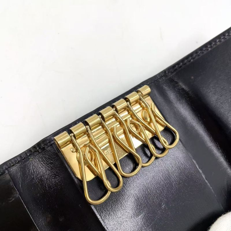 Gucci Horsebit Suede Black Key Case 0330416