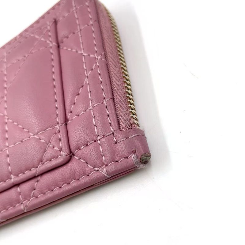Christian Dior Lady Dior Cosmos Zip 2024 Color Leather Light Purple Card Case