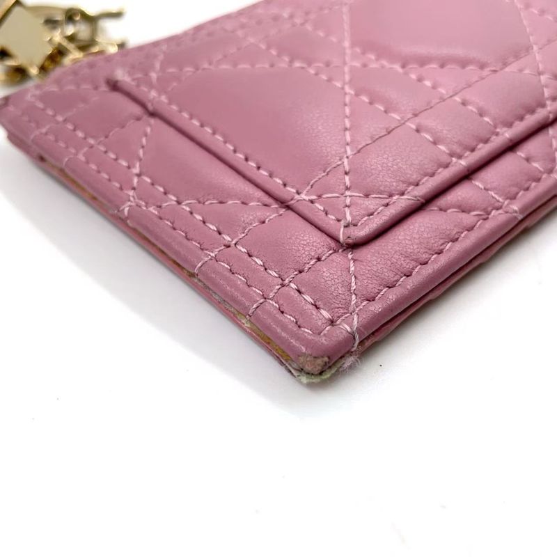 Christian Dior Lady Dior Cosmos Zip 2024 Color Leather Light Purple Card Case