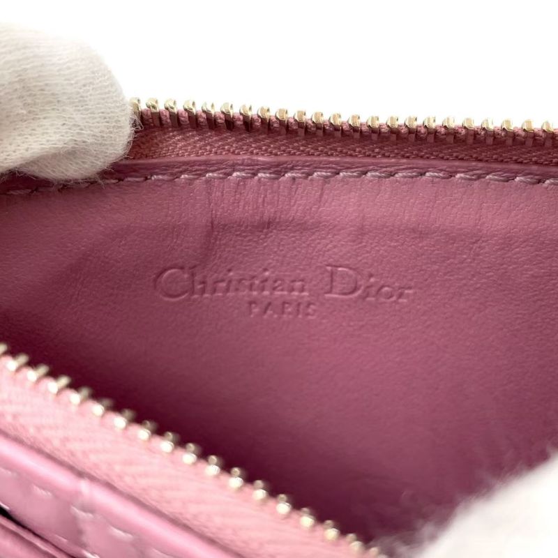 Christian Dior Lady Dior Cosmos Zip 2024 Color Leather Light Purple Card Case