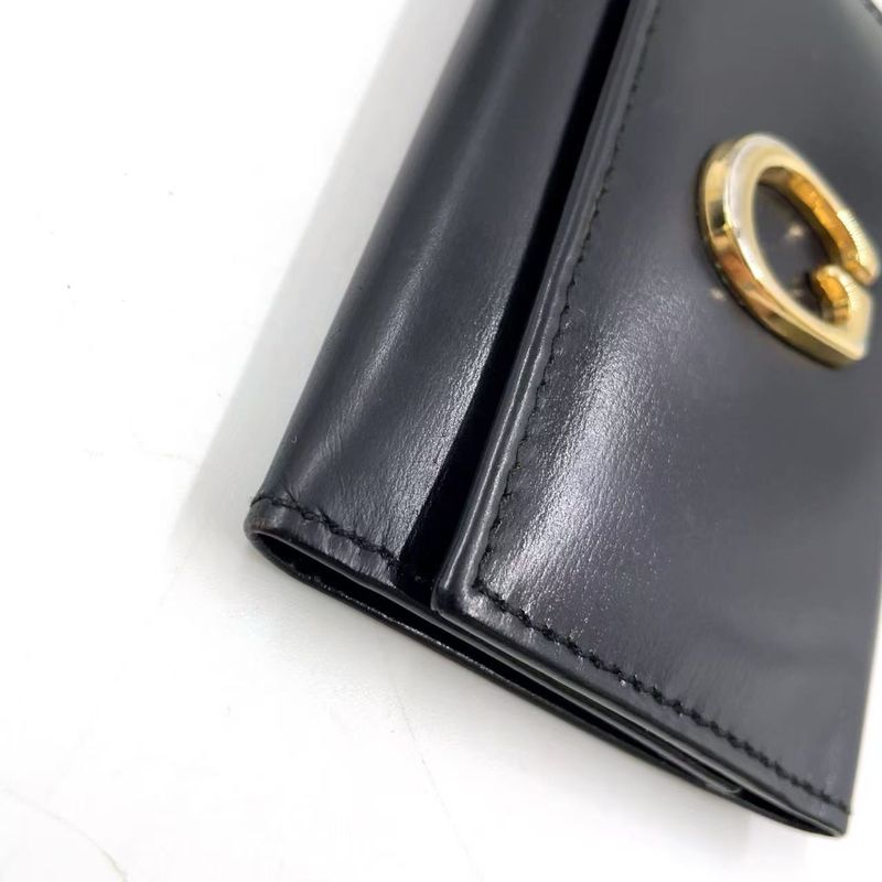 Gucci Horsebit Suede Black Key Case 0330416
