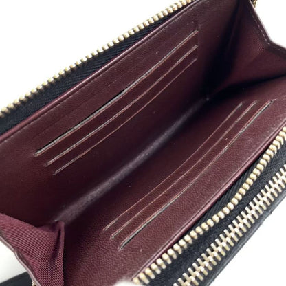 Chanel Matelasse Double Zip Wallet Serial Number 20 Lambskin Black Wallet Gold