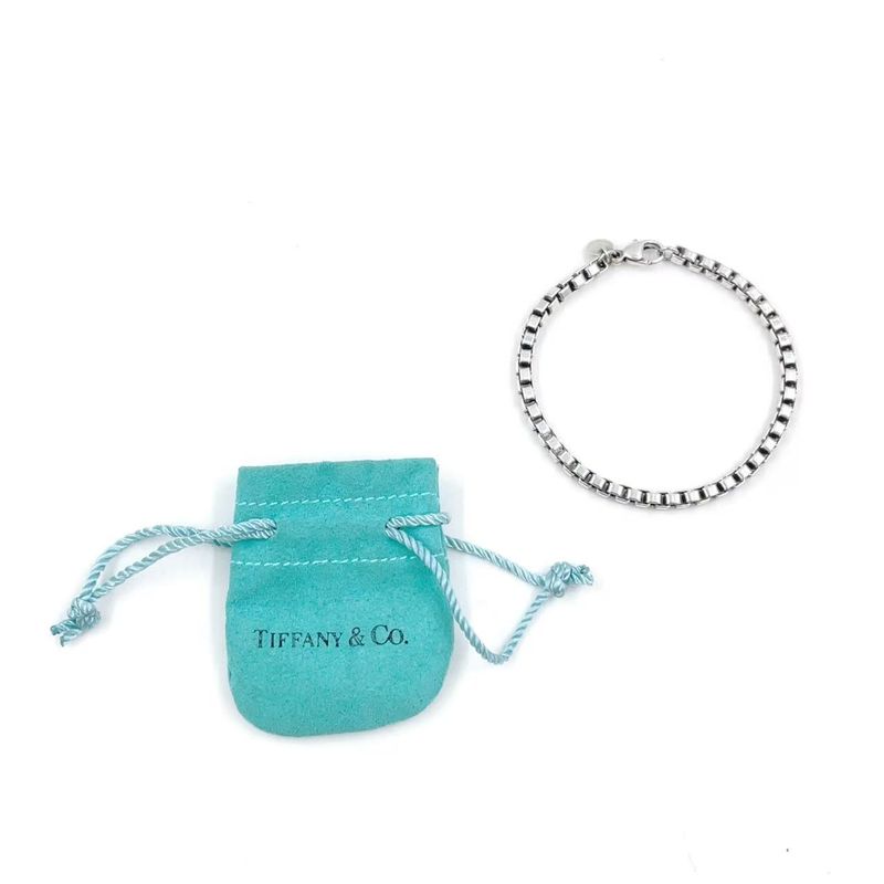 Tiffany & Co Venetian Chain Sv925 Silver Bracelet Silver