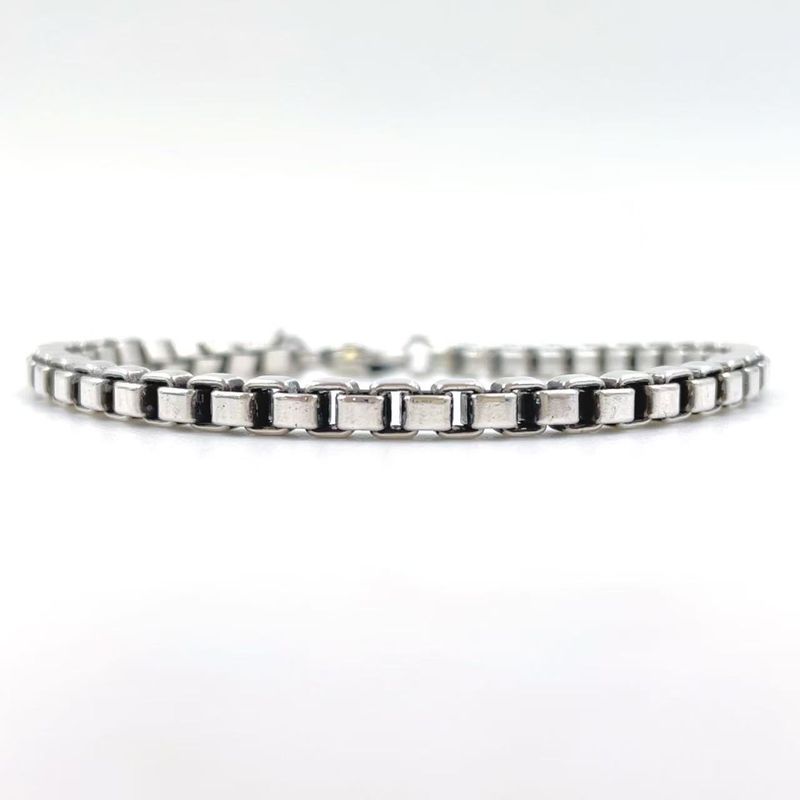Tiffany & Co Venetian Chain Sv925 Silver Bracelet Silver