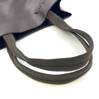 Prada Leather Khaki Green Tote Bag