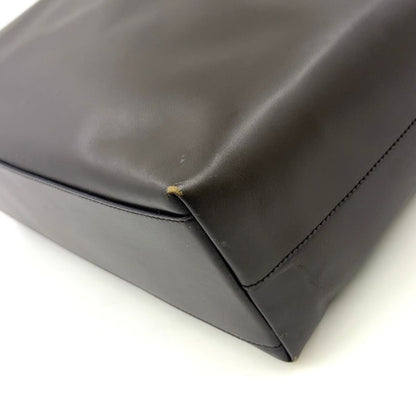 Prada Leather Khaki Green Tote Bag