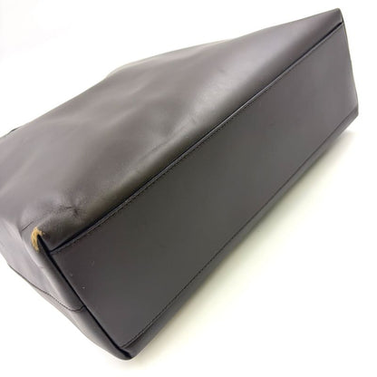 Prada Leather Khaki Green Tote Bag