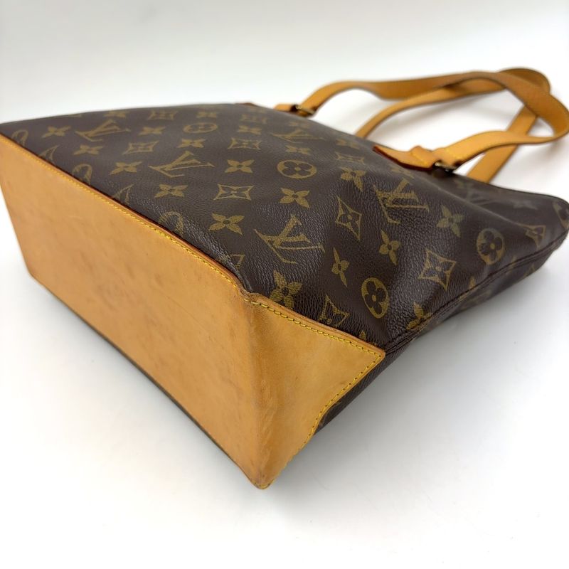 Louis Vuitton Cabas Piano Monogram Leather X PVC Brown Tote Bag Gold M51148