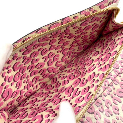 Louis Vuitton Portefeuille Antholite Folding Long Wallet Leopard Monogram PVC