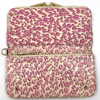 Louis Vuitton Portefeuille Antholite Folding Long Wallet Leopard Monogram PVC