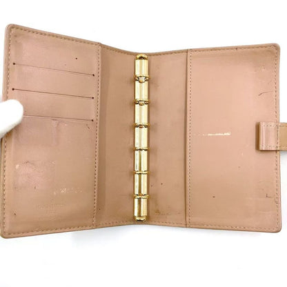 Louis Vuitton Agenda PM 6-hole System Organizer Monogram Vernis Enamel Leather