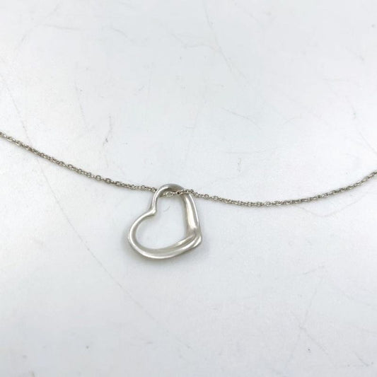Tiffany & Co Open Heart Sv925 Silver Necklace Silver