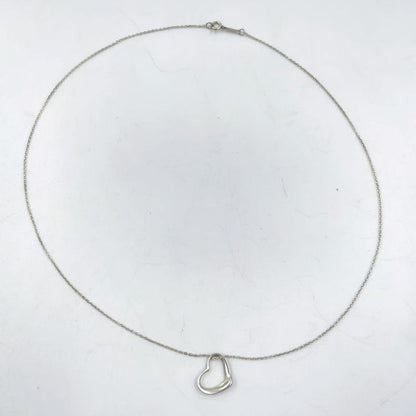 Tiffany & Co Open Heart Sv925 Silver Necklace Silver