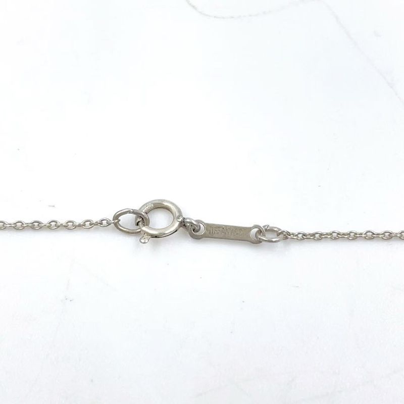 Tiffany & Co Open Heart Sv925 Silver Necklace Silver