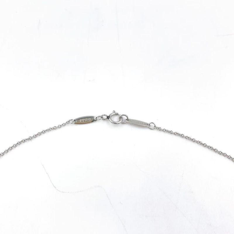 Tiffany & Co By-the-yard Single Diamond Pendant D0.17ct Pt950 X Diamond Clear X