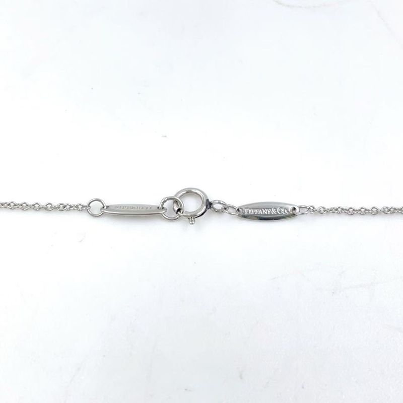 Tiffany & Co By-the-yard Single Diamond Pendant D0.17ct Pt950 X Diamond Clear X