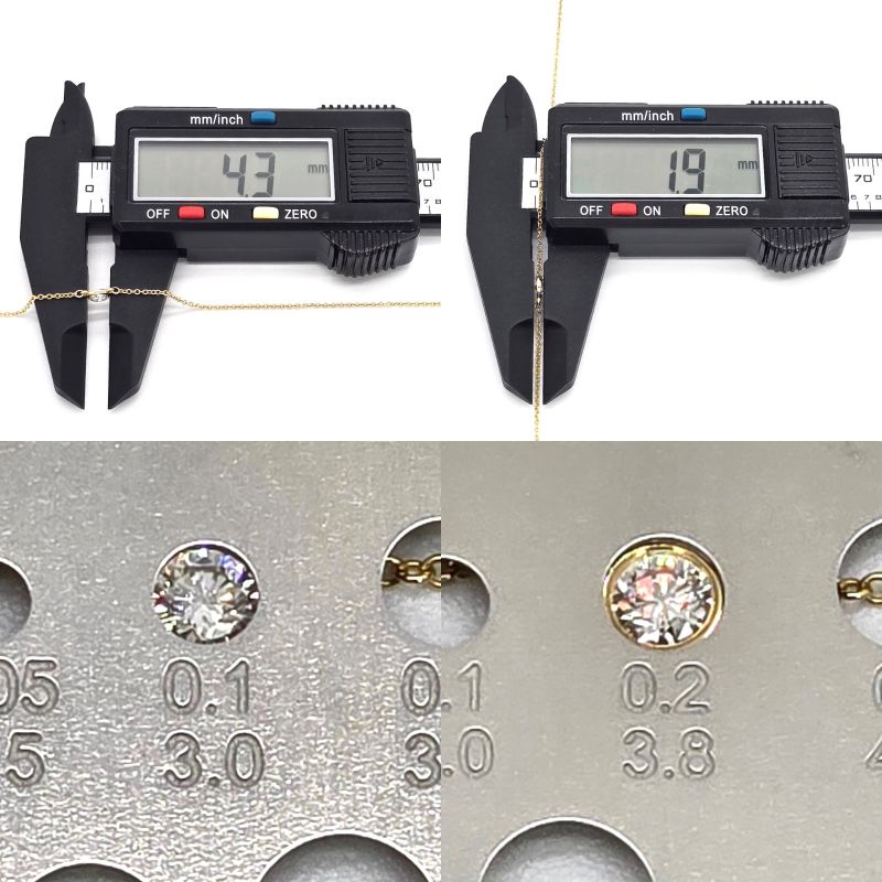 Tiffany & Co Diamond By-the-yard Single Diamond Pendant Necklace 18K Yellow