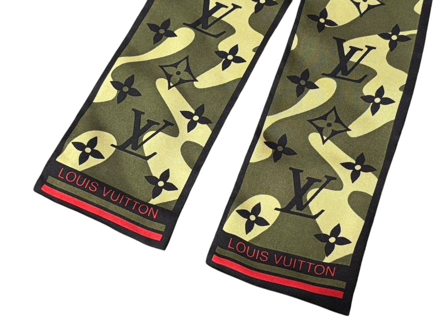 Louis Vuitton Takashi Murakami Bandeau Monogram Moflage Scarf Twilly Silk — view 5