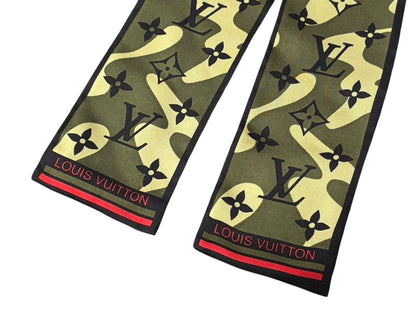 Louis Vuitton Takashi Murakami Bandeau Monogram Moflage Scarf Twilly Silk — view 5