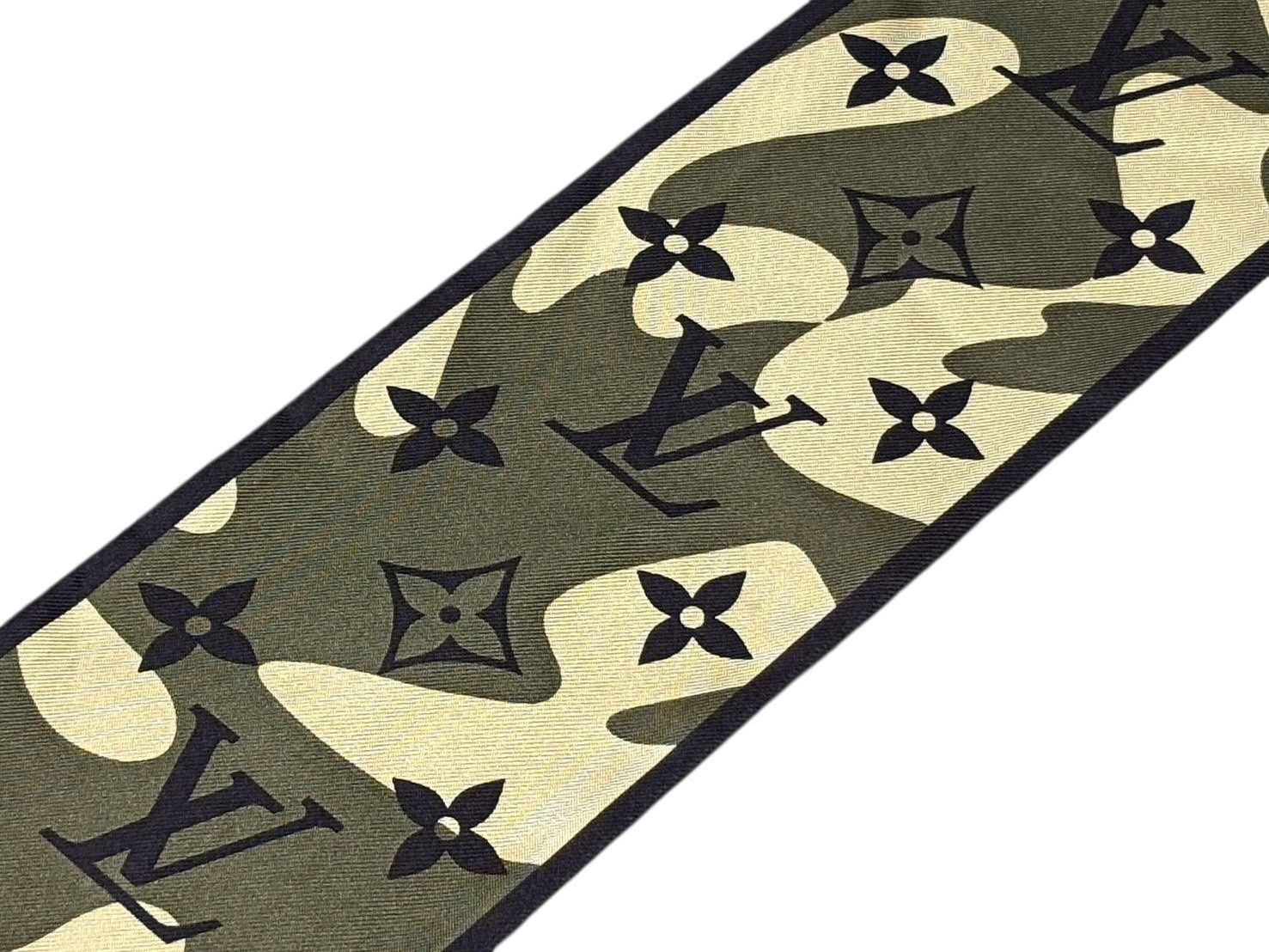 Louis Vuitton Takashi Murakami Bandeau Monogram Moflage Scarf Twilly Silk — view 4