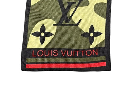 Louis Vuitton Takashi Murakami Bandeau Monogram Moflage Scarf Twilly Silk — view 6