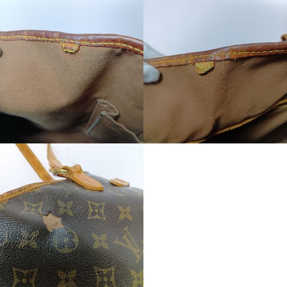 Louis Vuitton Monogram Batignolles Vertical Tote Shoulder Bag M51153 Brown