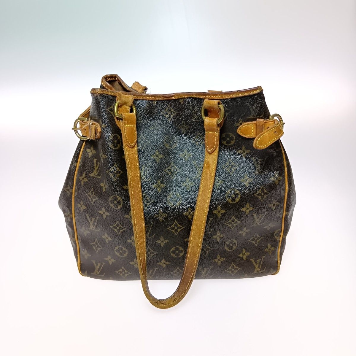 Louis Vuitton Monogram Batignolles Vertical Tote Shoulder Bag M51153 Brown
