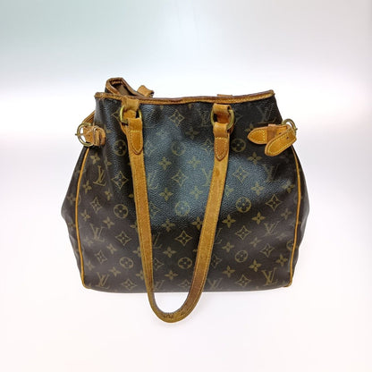 Louis Vuitton Monogram Batignolles Vertical Tote Shoulder Bag M51153 Brown