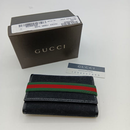 Gucci 6 Key Case GG with Box 154450/493075 Black