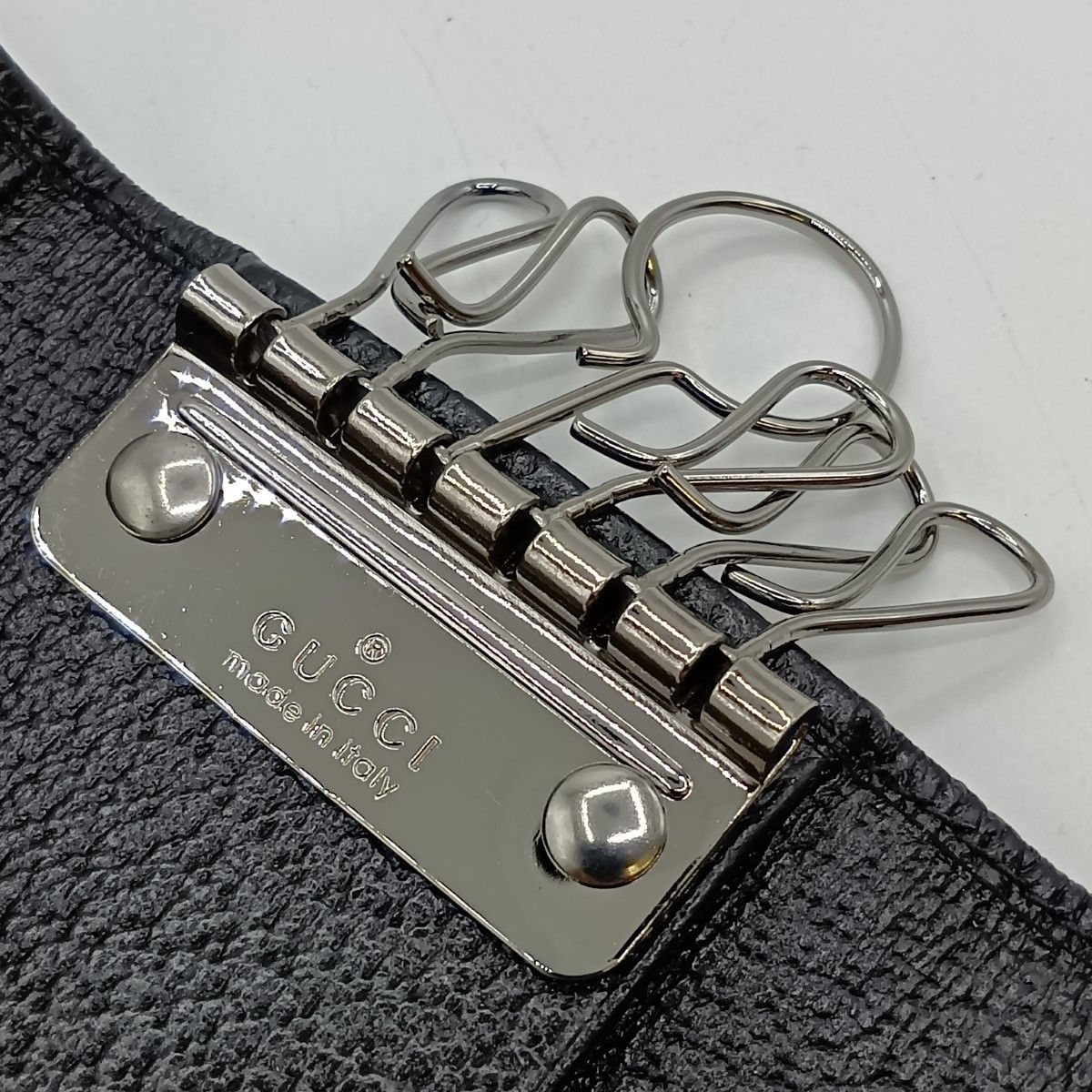 Gucci 6 Key Case GG with Box 154450/493075 Black
