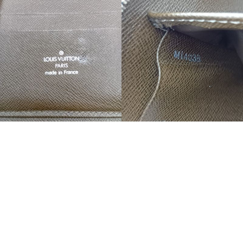 Louis Vuitton Taiga Organizer Atoll Travel Case Long Wallet M30658 Brown