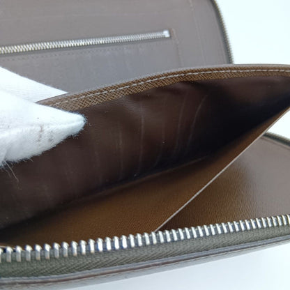 Louis Vuitton Taiga Organizer Atoll Travel Case Long Wallet M30658 Brown