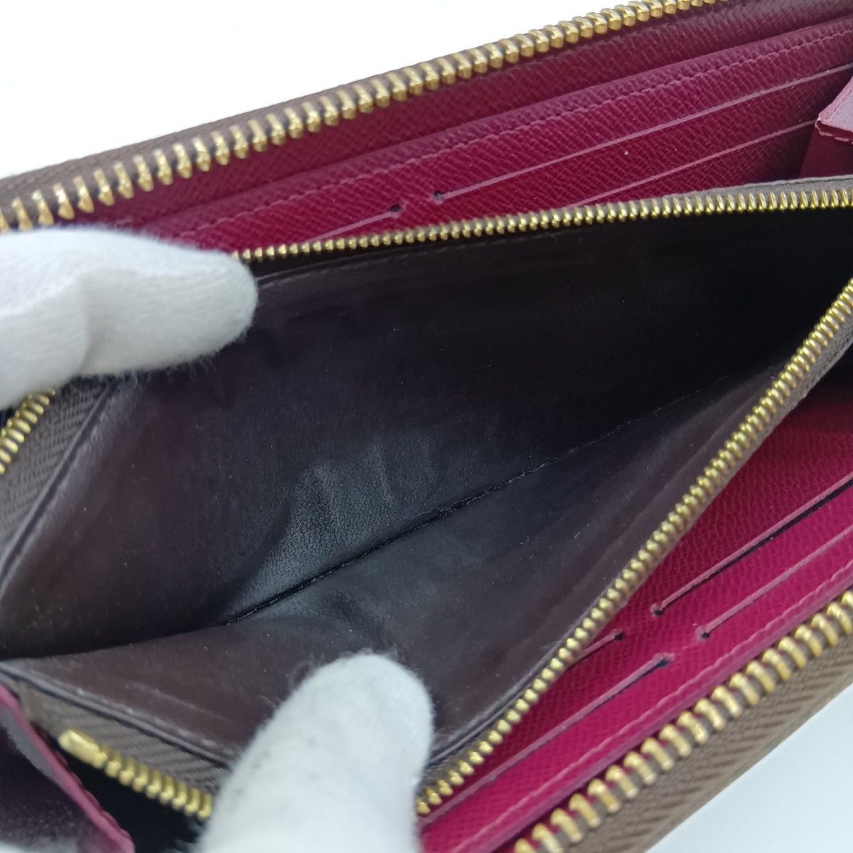 Louis Vuitton Monogram Portefeuille Clemence Long Wallet M60742 Fuchsia X