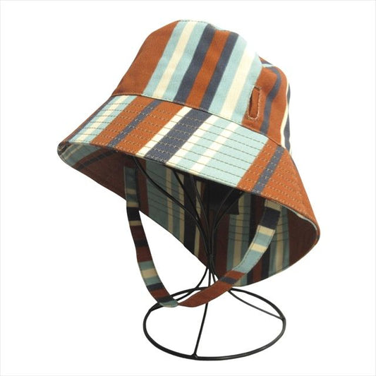 Prada Triangle Logo Pouch Print Drill Hat Bucket Hat Stripe Triangle Plate 2021