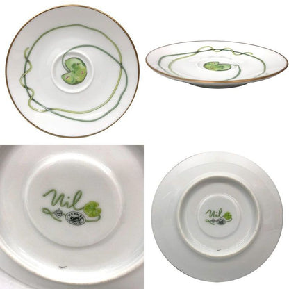 Hermes Nil Garden Of The Nile Demitasse Cups And Saucers C S Pair Set Of 2